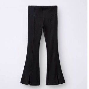 Zara Girl PLAIN RIBBED FLARE LEGGINGS